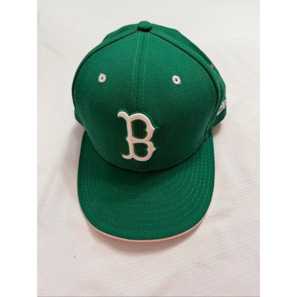 New Era Other - New Era 59Fifty Boston Red Sox Kelly Green St. Patrick's Day Fitted Hat Sz 7 1/4